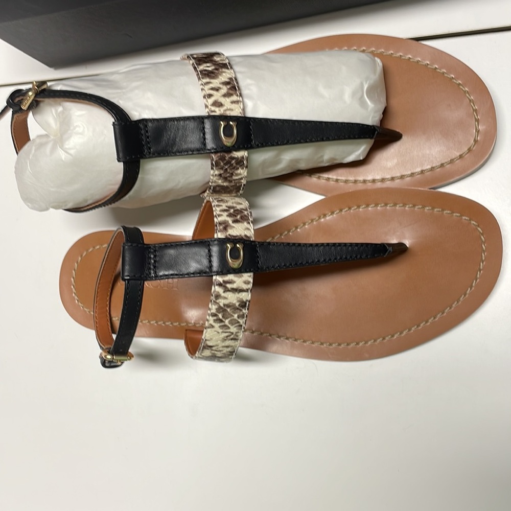 Coach Liza leather sandal - Picture 2 of 6